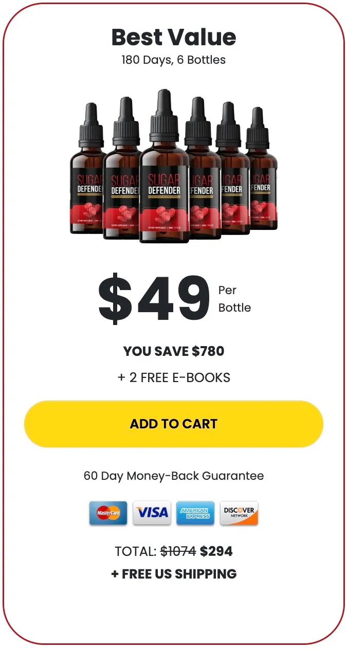 Sugar Defender-180-day-supply